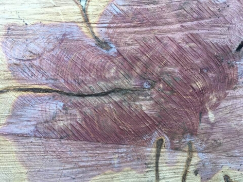 Cut cedar board